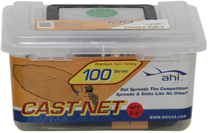 Ahi 100 Series Nyln Cast Net 3Ft 3/8In White Mesh