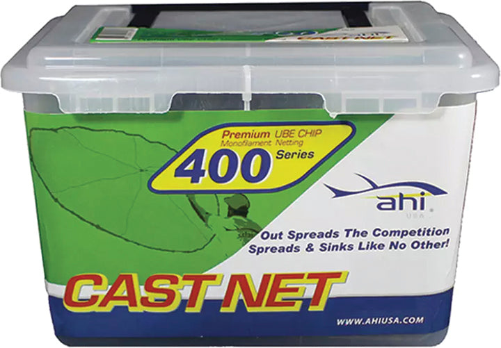 Ahi 400 Series Mono Cast Net 8Ft 5/8In Green Mesh