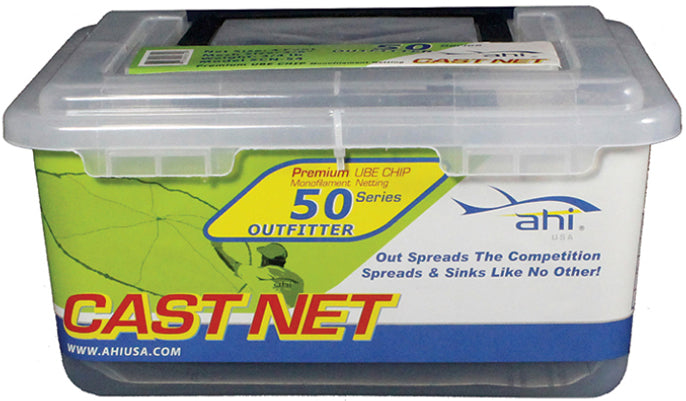 Ahi 50 Series Mono Cast Net 4Ft 3/8In Clear Mesh