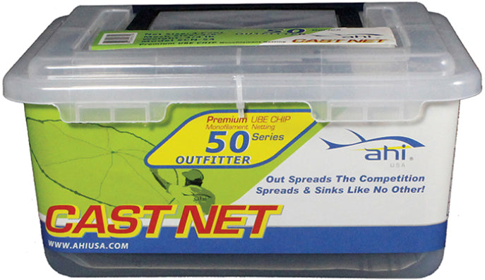 Ahi 50 Series Mono Cast Net 5Ft 3/8In Clear Mesh