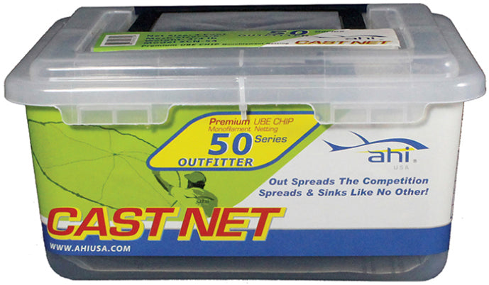 Ahi 50 Series Mono Cast Net 6Ft 3/8In Clear Mesh