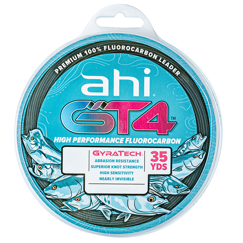 Ahi Gt4 Fluorocarbon Leader Clear 50Lb 35Yards