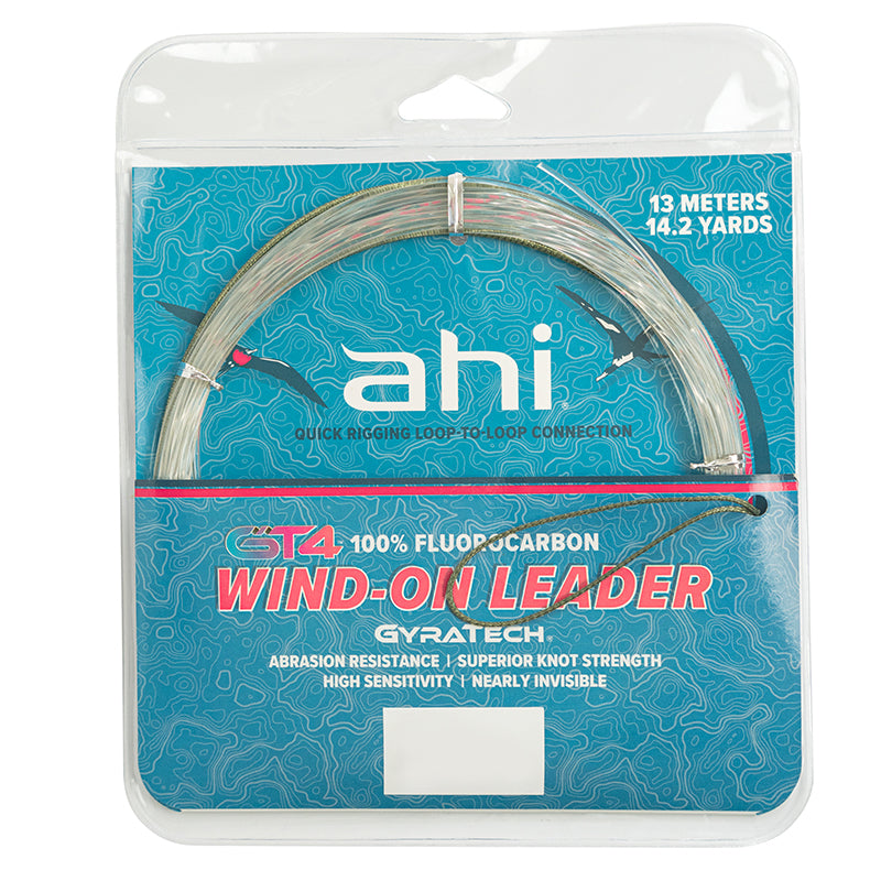 Ahi Wind-On Fluoro Leader 80Lb 14.2Yards 13Meters