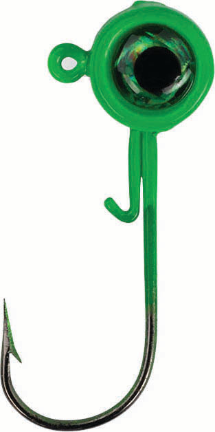 ACC Crappie Stix Crappie Jig Heads 1/8Oz Green 8Pk