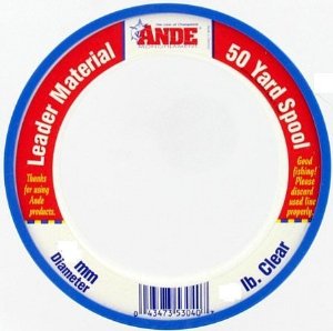 Ande Wrist Spool Leader Clear Monofilament Fishing Line