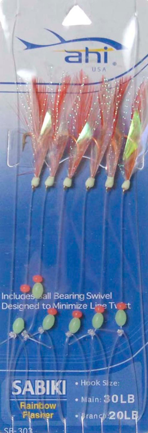 Ahi Sabiki Rig Rainbow Flash Sz12