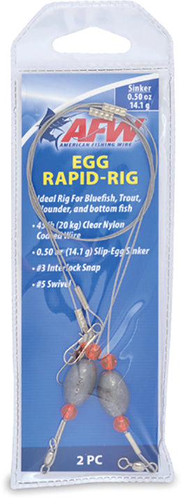 AFW Egg Ready Rig 18In 45# 1/2Oz 12Ring
