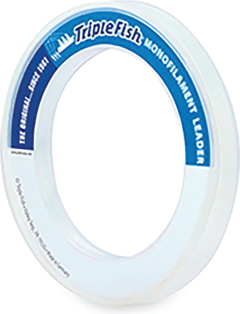 AFW Triple Fish Mono Leader Clear 125Lb 50Yd