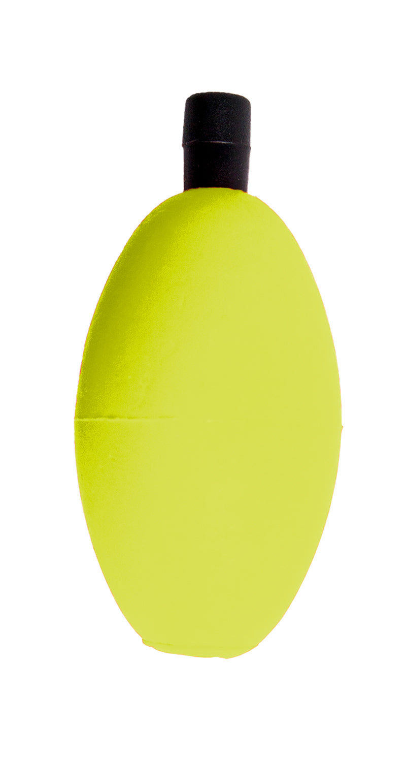 Betts Oval Foam Float W/Peg 1.5In Yellow 100Bg