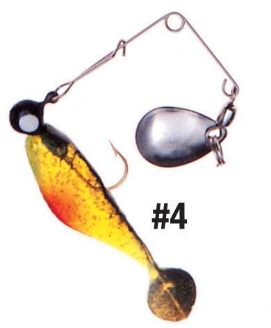 Betts Pogy Shad Spin-Nickel 1/16Oz Chart Glitt