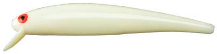 Bomber Long A Jerkbait 4.5In 3/8Oz Bone/Red Eye
