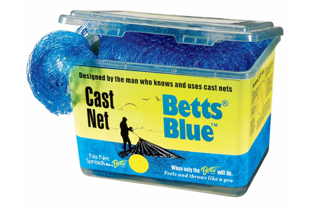 Betts Blue Mono Cast Net 8Ft 1/2In Blue Mesh