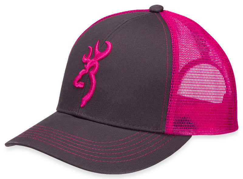 Browning Ladies Flashback Cap Charcoal/Neon 1Sz