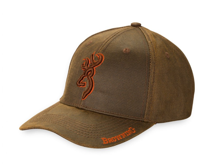 Browning Rhino Dura-Wax Cap Brown 3D Buckmark 1Sz