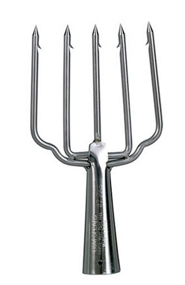 B&M Stainless Fish Spear 5-Tine 3.5X7In