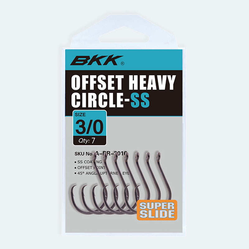 BKK Heavy Circle Offset Hook Super Slide 6/0 6Pk