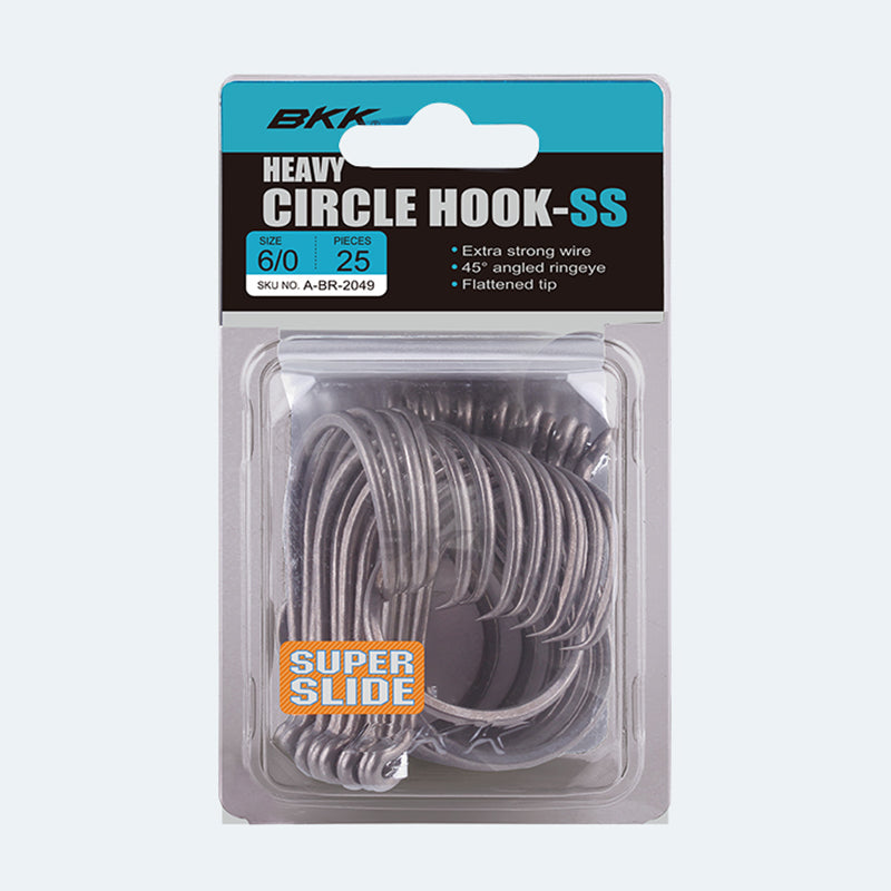BKK Heavy Circle Offset Hook Super Slide 8/0 25Pk