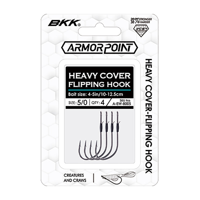 BKK Armor Point Hook Heavy Cover Flippn 2/0 4