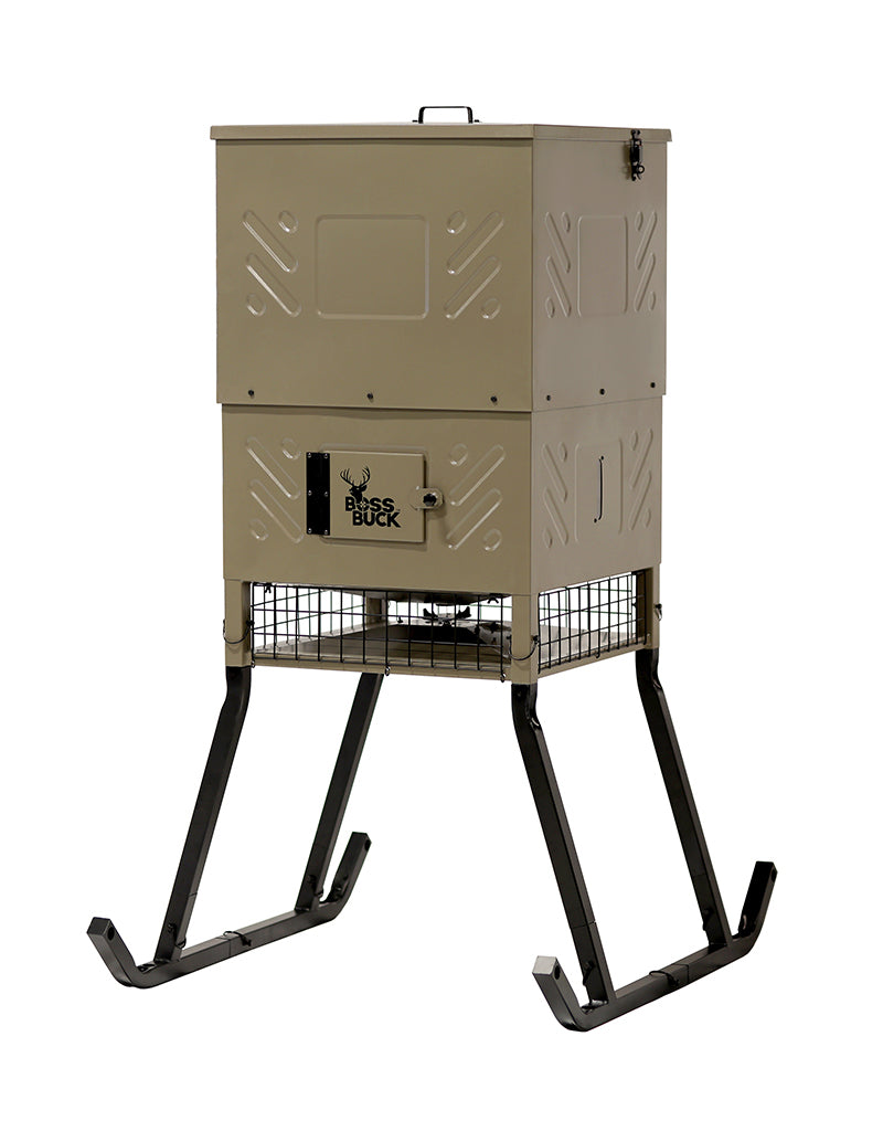 Boss Buck Stand/Fill Feeder 600# W/Solar Panel