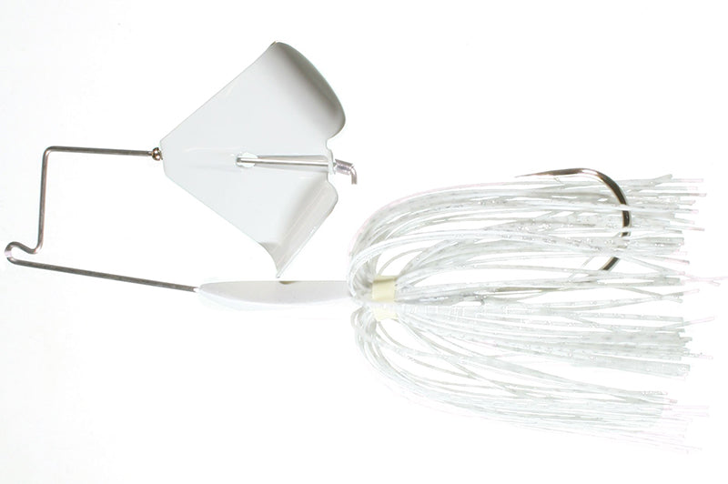 Boogerman Clacker Buzzbait 3/8Oz White/White Blade