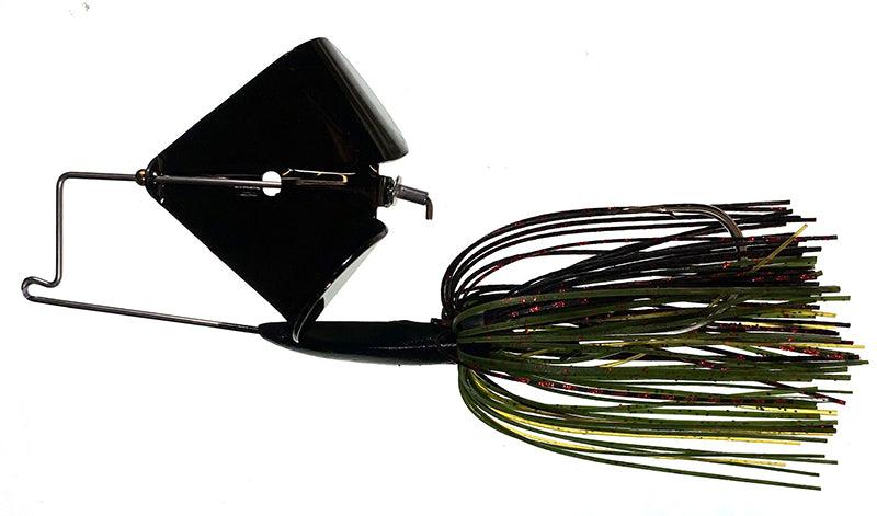 Boogerman Clacker Buzzbait 3/8Oz Al420/Black Nickel