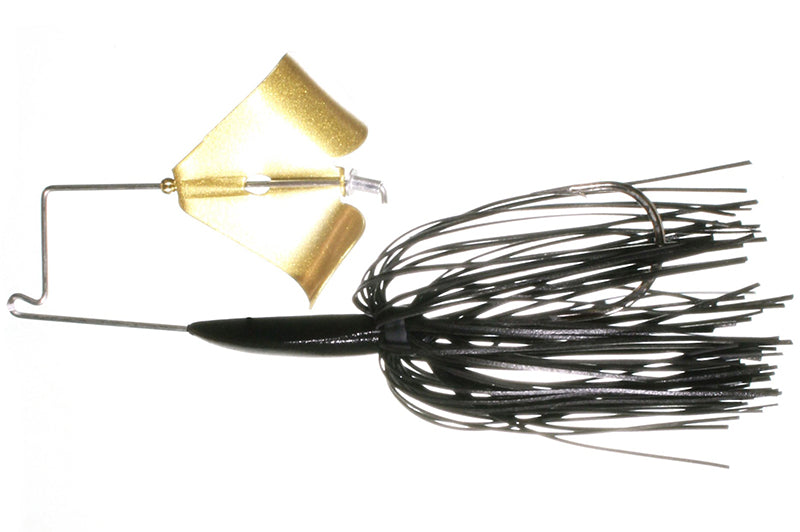 Boogerman Clacker Buzzbait 1/4Oz Black/Gold Blade