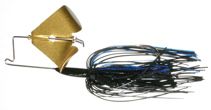 Boogerman Clacker Buzzbait 1/4Oz Black/Blue/Gld Bld