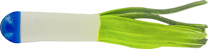 Big Bite Three Color Crappie Tube 1.5In 10Pk Blu/White/Cha