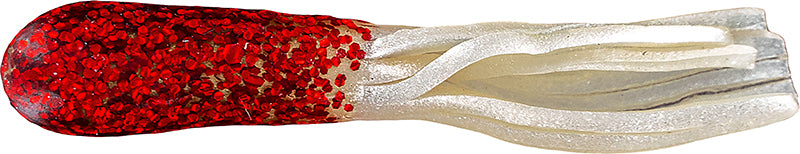 Big Bite Glitterhead Crappie Tube 1.5In 10Pk Red Glitt/Pea