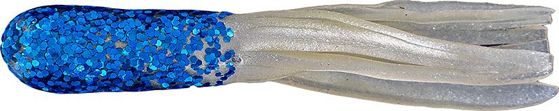 Big Bite Glitterhead Crappie Tube 1.5In 10Pk Blue/Pearl