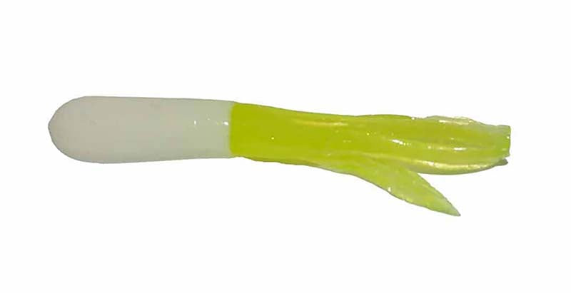 Big Bite Crappie Tube 1.5In 10Pk White/Chartre