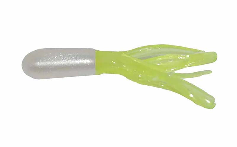 Big Bite Crappie Tube 1.5In 10Pk Pearl/Chartre