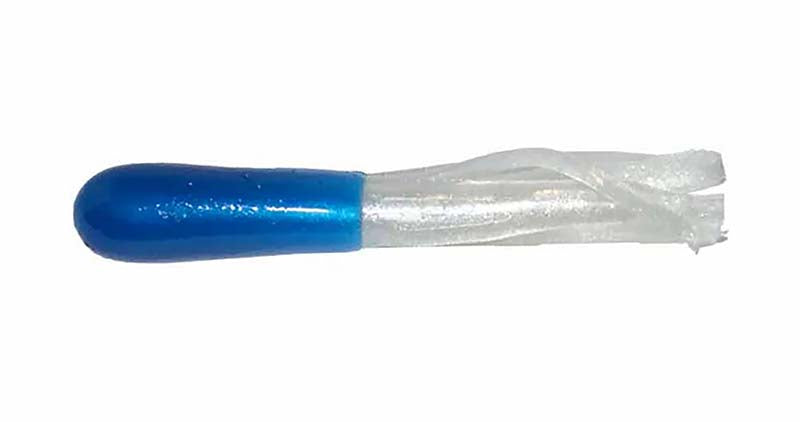Big Bite Crappie Tube 1.5In 10Pk Blue/Pearl