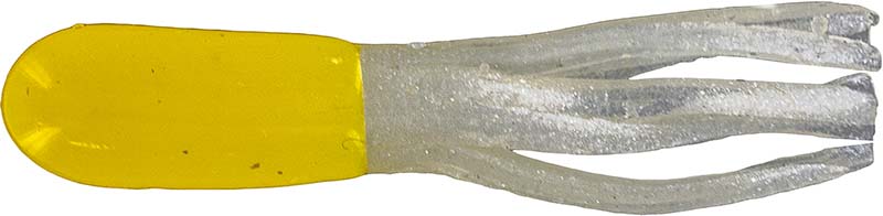 Big Bite Crappie Tube 1.5In 10Pk Yellow/Pearl