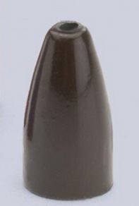 Bullet Weight Painted Worm Weight Black 1/2Oz 5Pk