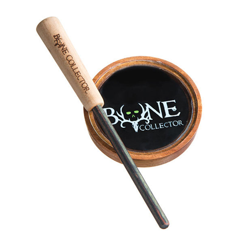Bone Collector Turkey Pot Call Mahogany Glass Over Glas