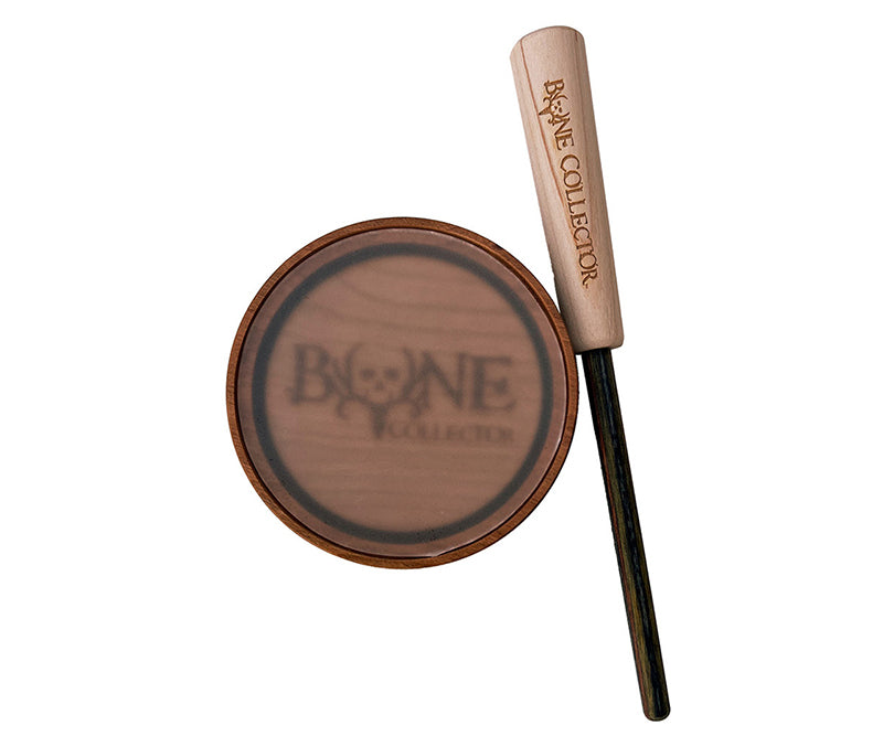 Bone Collector Turkey Pot Call Wow Crystal/Cherry Wood