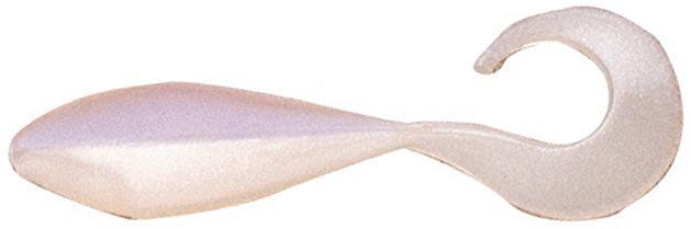 Bass Assassin Curly Shad 2In 10Pk Albino Shad