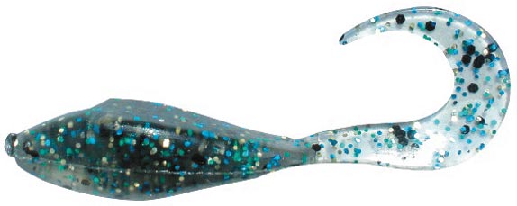 Bass Assassin Curly Shad 2In 10Pk Firecracker