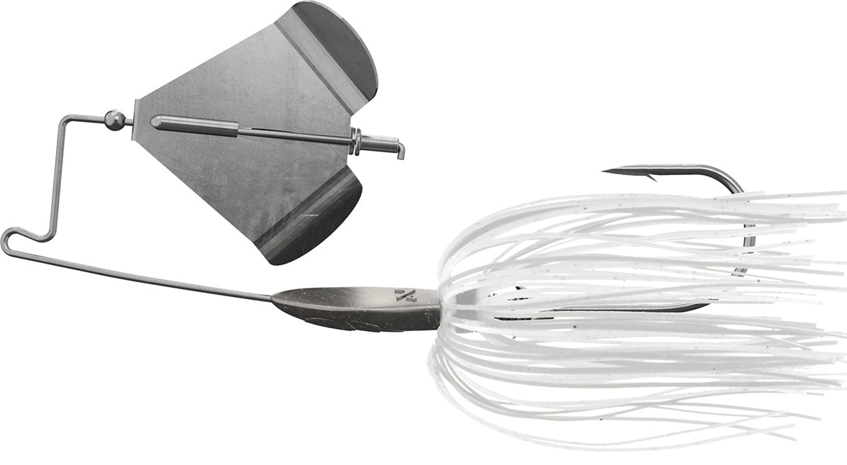 Buckeye Buzzerk Buzzbait 1/2Oz Wht W/Nickel Blade