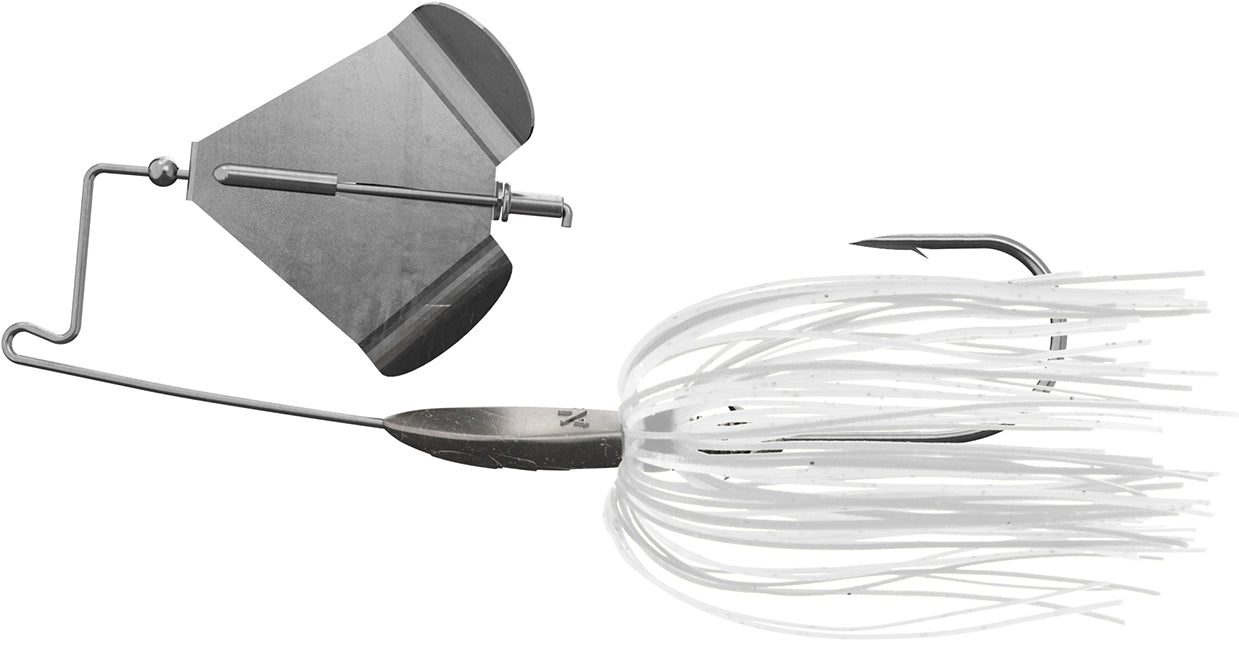 Buckeye Buzzerk Buzzbait 1/4Oz Wht W/Nickel Blade