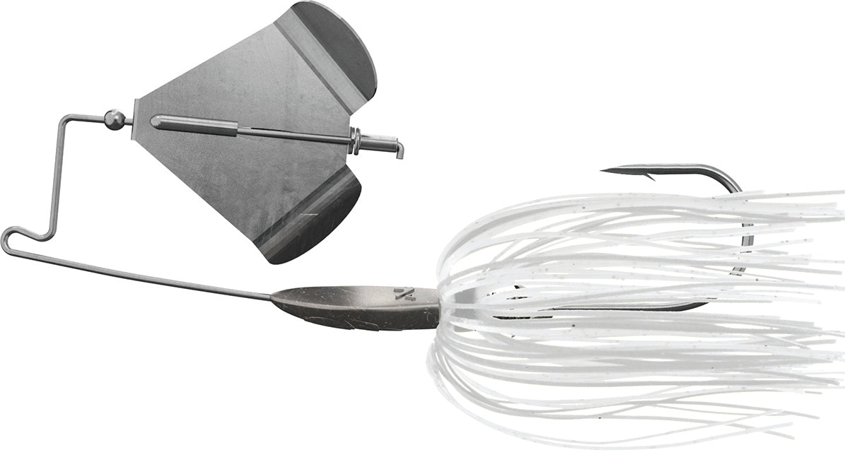 Buckeye Buzzerk Buzzbait 3/8Oz Wht W/Nickel Blade