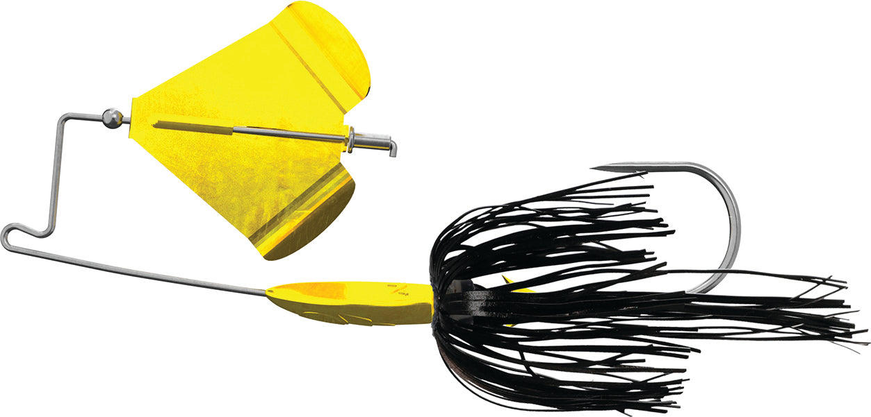 Buckeye Buzzerk Buzzbait 3/8Oz Blk W/Gold Blade