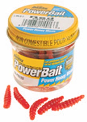 Berkley Power Honey Worm 1.2Oz Jar Red