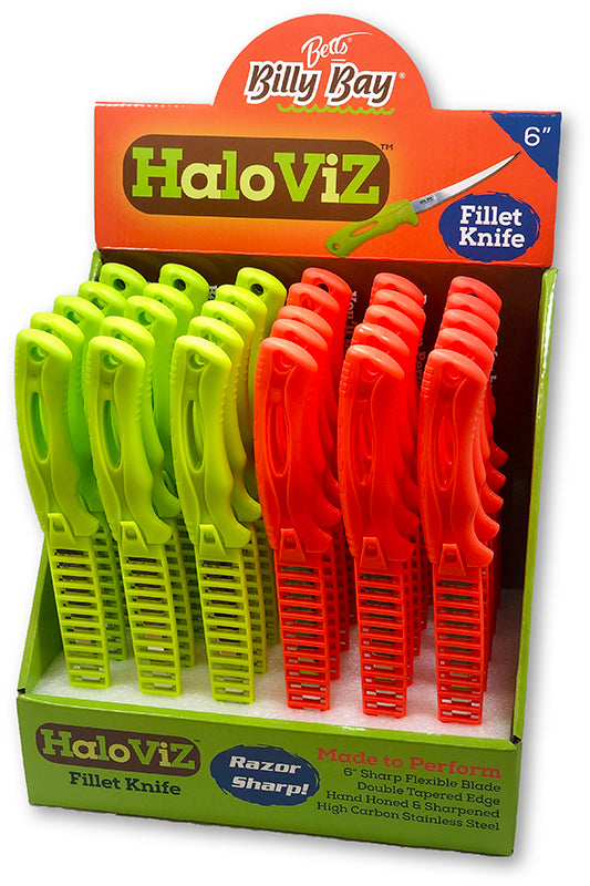 Betts Billy Fillet Knife Displ 30Ea 6In Ss Fillet W/Sh