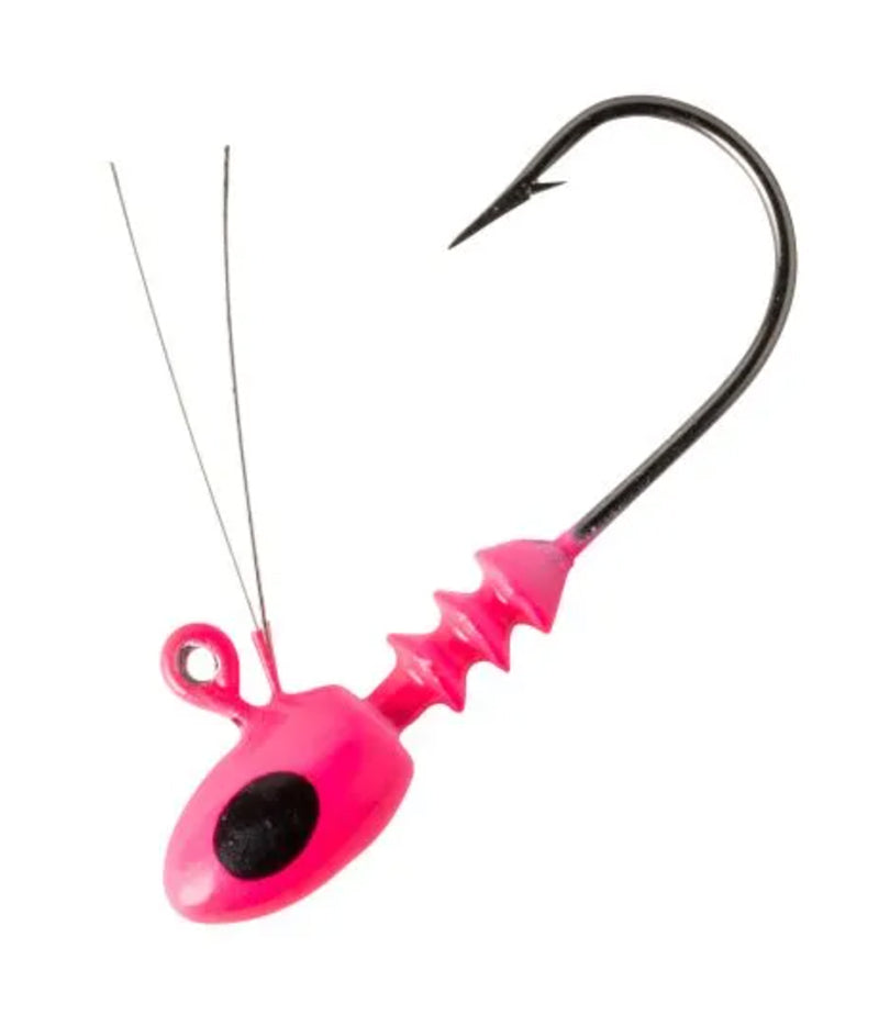 Bobby Garland Brush Off Mo Glo Jighead 1/30Oz Sz4 10Pk Pink