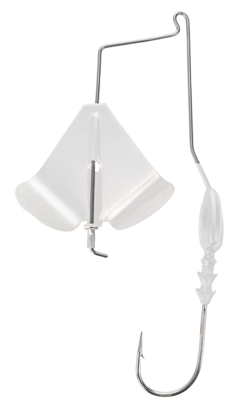 Buckeye G-Buzz Buzzbait 1/2Oz Wht W/White Blade