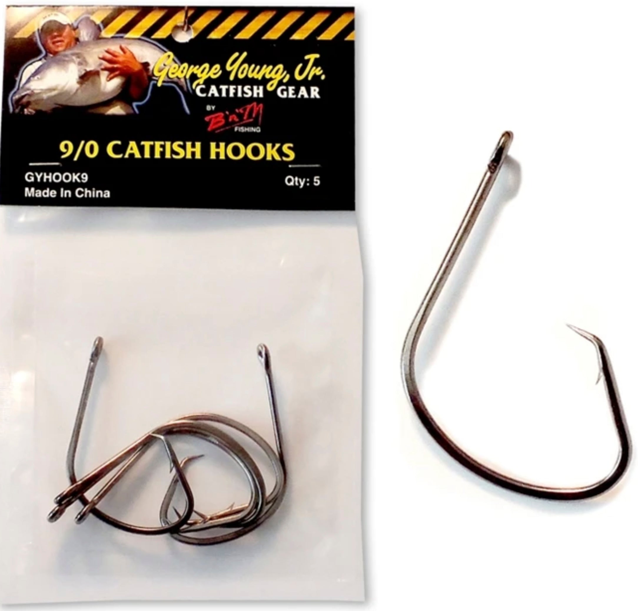 B&M Catfish Offset Hook Black Nickel 9/0 5Pk