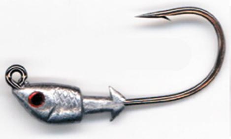 Bass Assassin Saltwater Jighead 1/16Oz 4Pk Lead/Red Eye