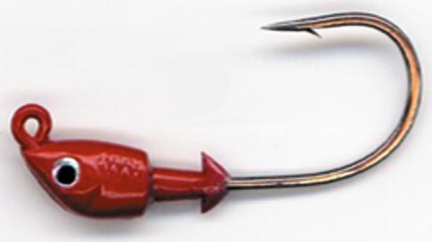 Bass Assassin Saltwater Jighead 1/16Oz 4Pk Red